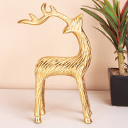 Metal Deer Antler Statue - Contemporary Wildlife Art Decor